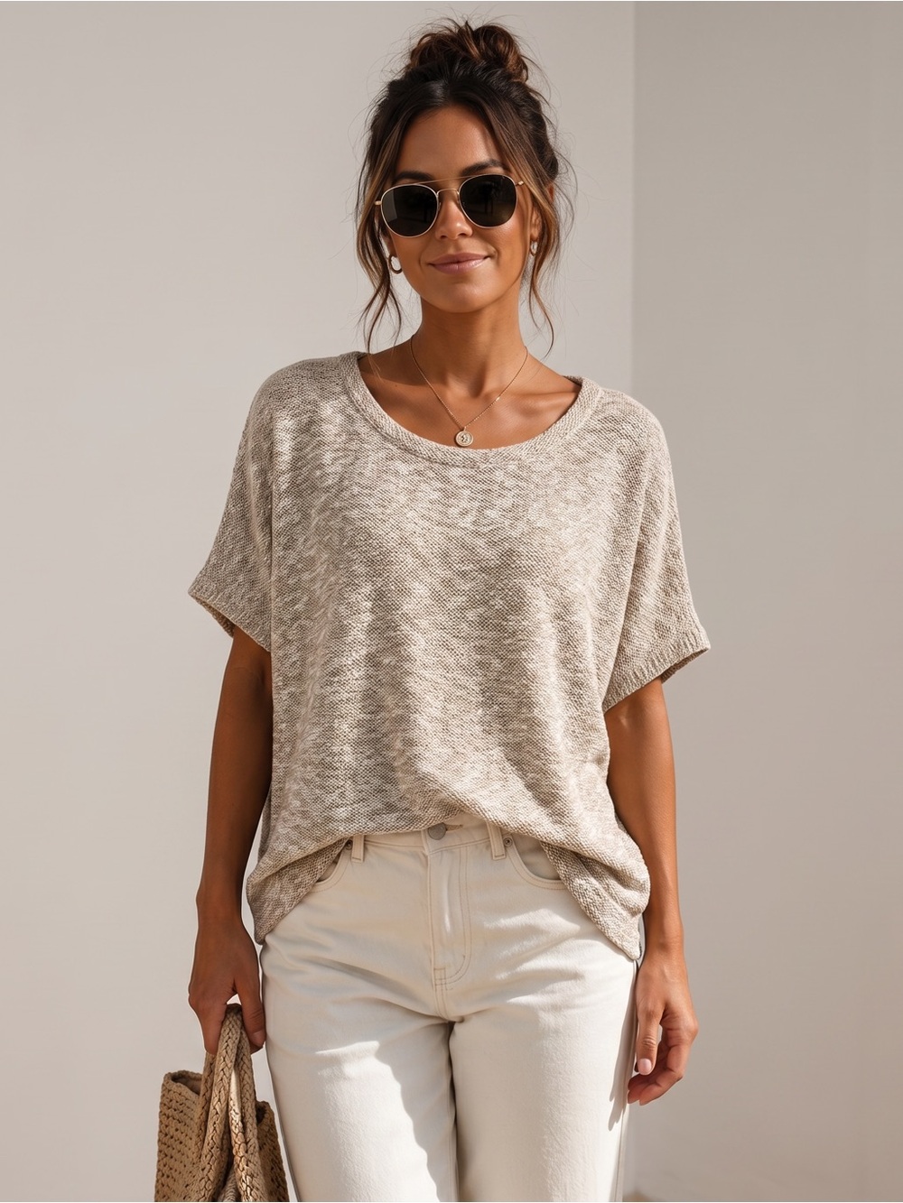 J. JILL Knit Beach Poncho Top